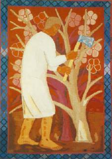 - korhadt: Korhadt Fa (1923-24) gyapjú gobelin, MNG Budapest