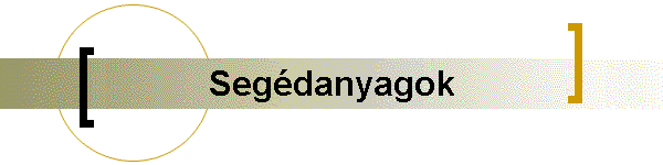 Segdanyagok
